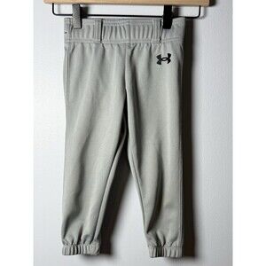 Under Armour Kids Youth XXXS  Pull Up Baseball/T-Ball Pants w Belt Loop Gray